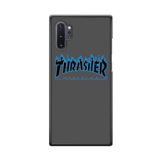 Thrasher Deeph Royal Grey Blue Fire Samsung Galaxy Note 10 Plus Case - Ezzystore