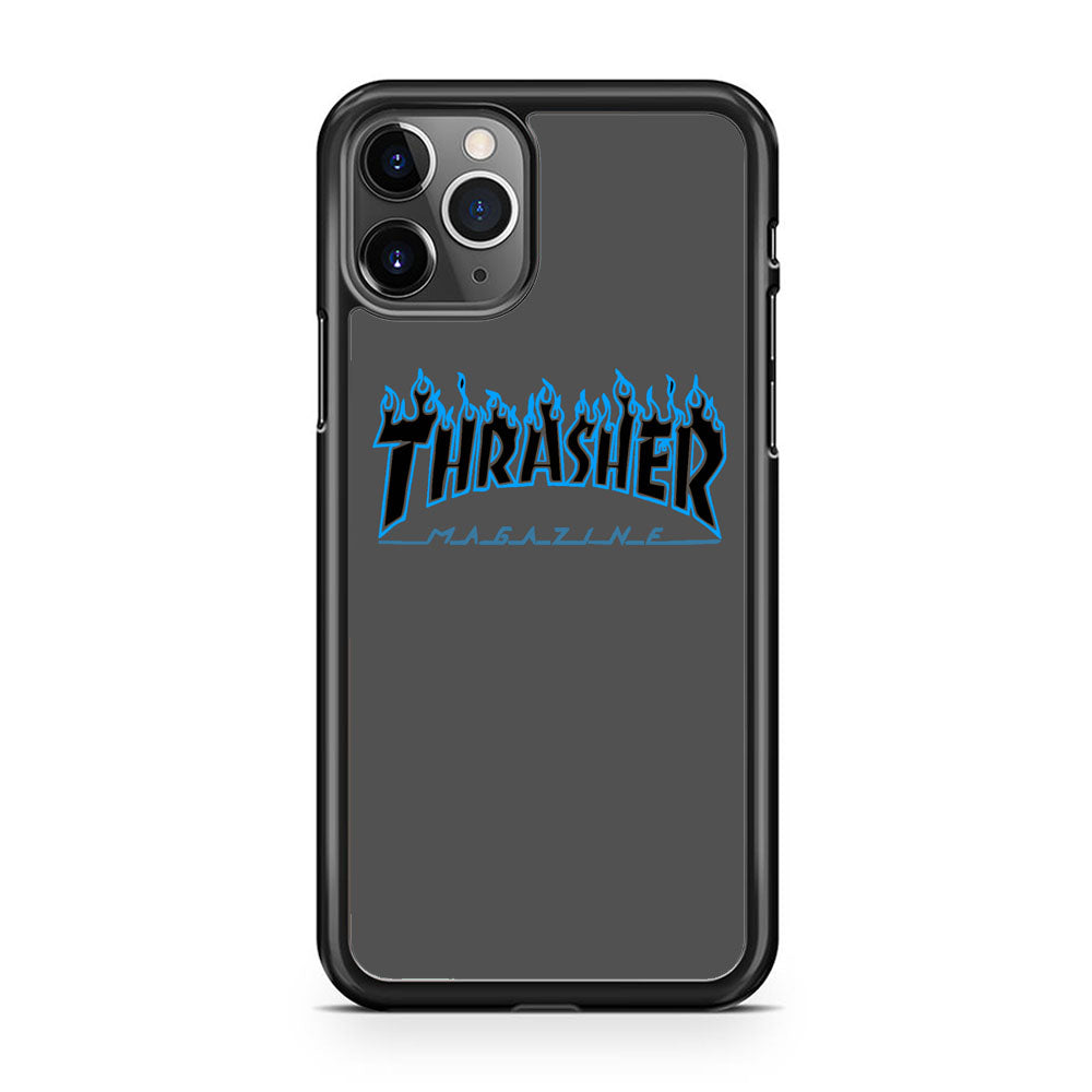 Thrasher Deeph Royal Grey Blue Fire iPhone 11 Pro Case - Ezzystore