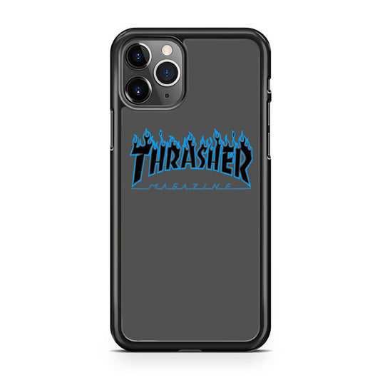 Thrasher Deeph Royal Grey Blue Fire iPhone 11 Pro Case - Ezzystore
