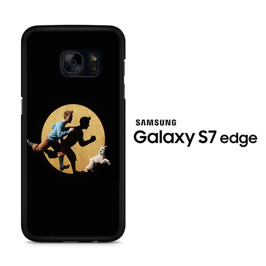 Tintin And Milo Pursued Samsung Galaxy S7 Edge Case