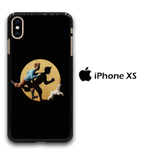 Tintin And Milo Pursued iPhone Xs Case