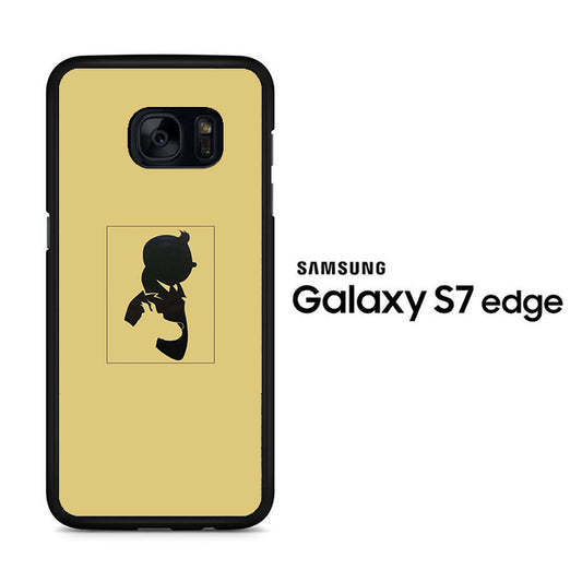 Tintin And Milo Siluete Samsung Galaxy S7 Edge Case