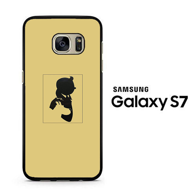 Tintin And Milo Siluete Samsung Galaxy S7 Case