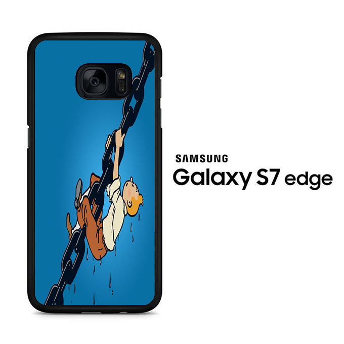 Tintin Climb On The Chain Samsung Galaxy S7 Edge Case