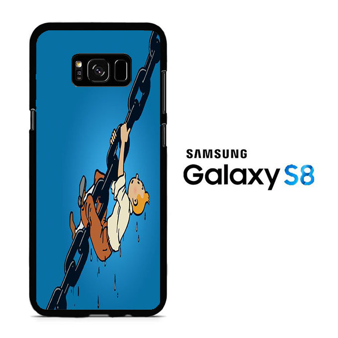 Tintin Climb On The Chain Samsung Galaxy S8 Case