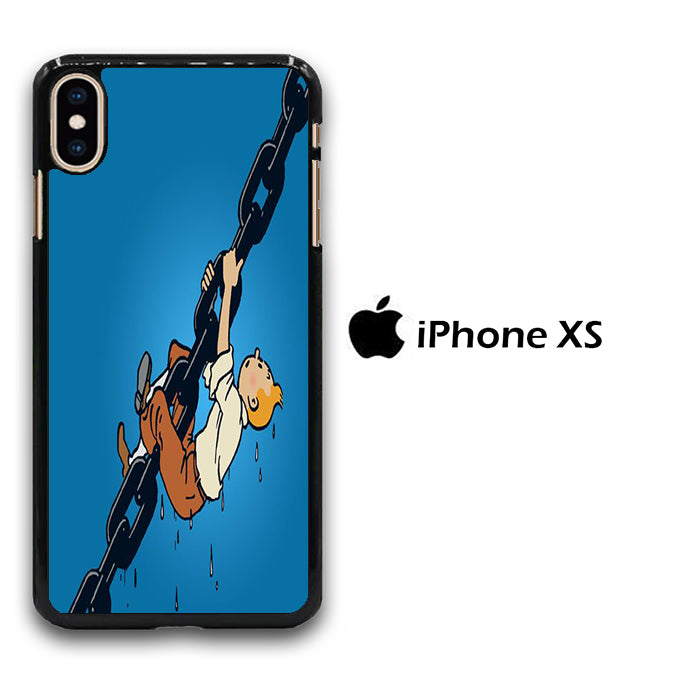 Tintin Climb On The Chain iPhone Xs Case