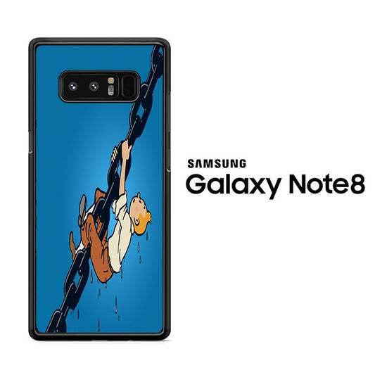 Tintin Climb On The Chain Samsung Galaxy Note 8 Case