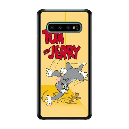 Tom And Jerry Running Samsung Galaxy S10 Case
