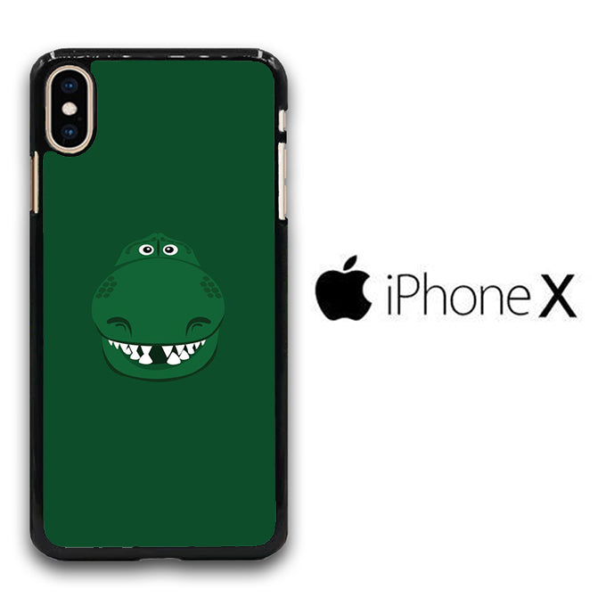 Toy Story Rex Head Green iPhone X Case