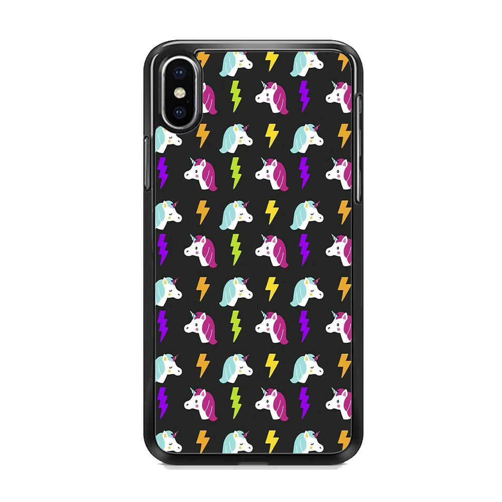 Unicorn Flash Grey iPhone Xs Case - ezzyst