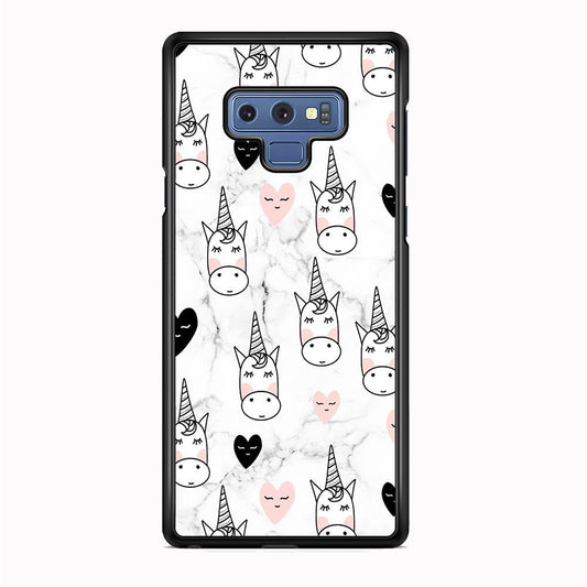 Unicorn Marble White Samsung Galaxy Note 9 Case - ezzyst