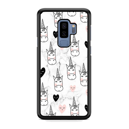 Unicorn Marble White Samsung Galaxy S9 Plus Case - ezzyst