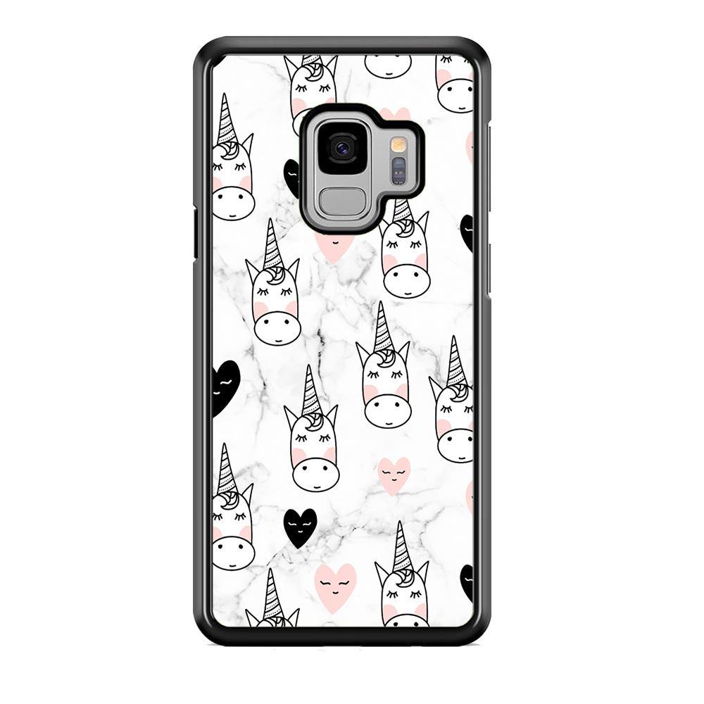 Unicorn Marble White Samsung Galaxy S9 Case - ezzyst