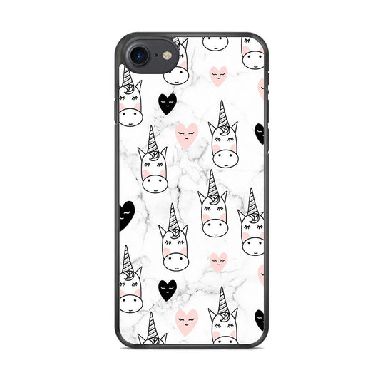 Unicorn Marble White iPhone 7 Case - ezzyst