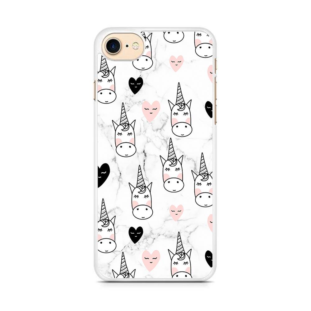 Unicorn Marble White iPhone 7 Case - ezzyst