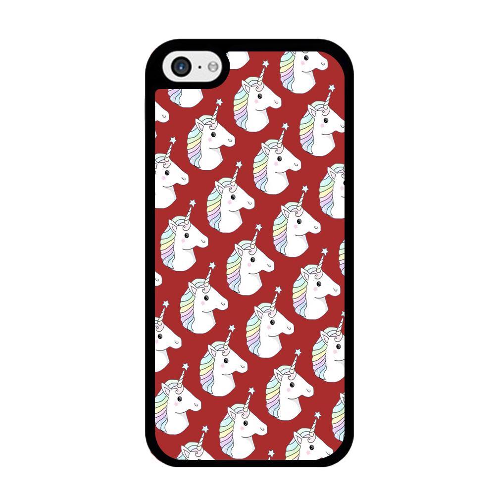 Unicorn Maroon Doodle iPhone 5 | 5s Case - Ezzystore