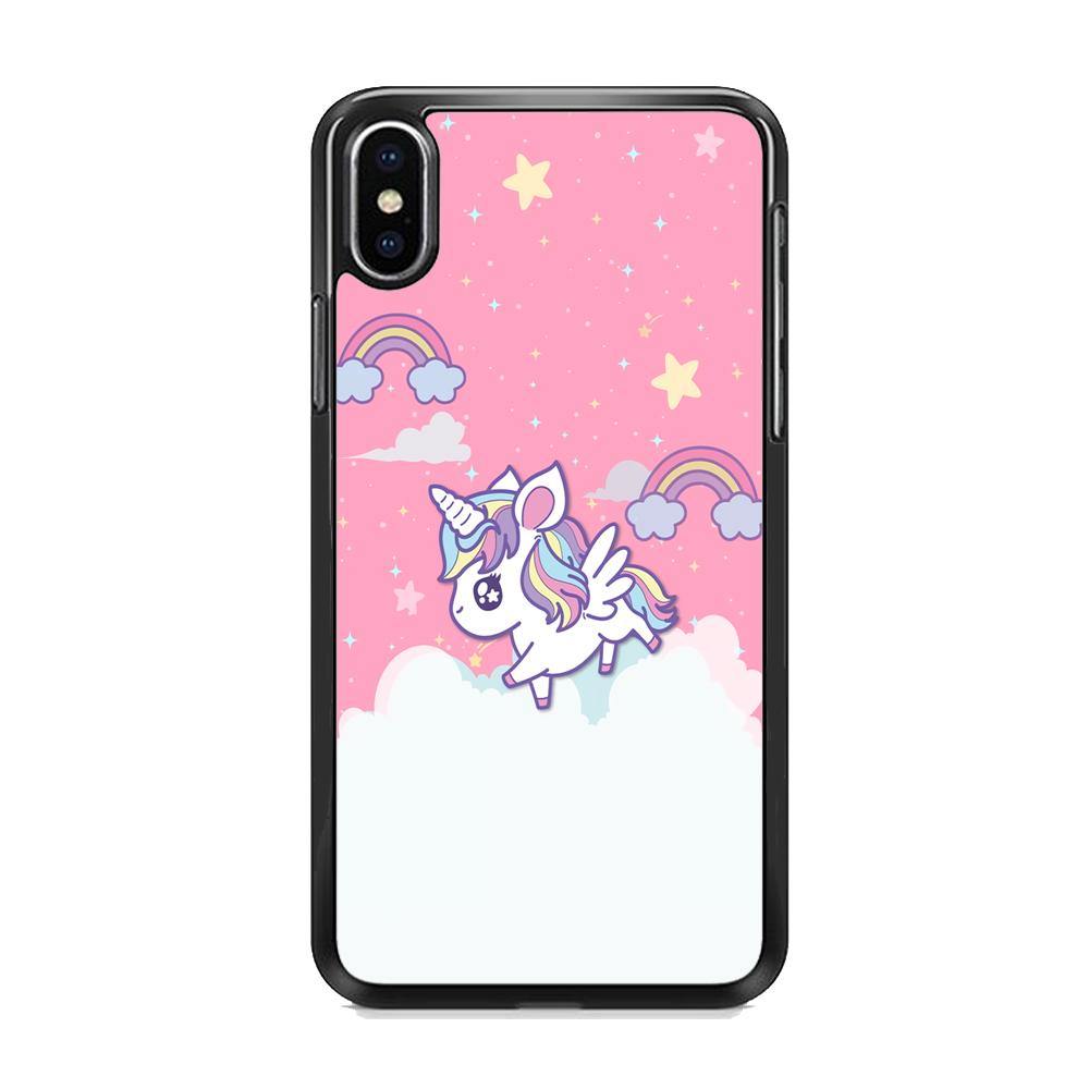 Unicorn Pink Cotton iPhone Xs Case - ezzyst
