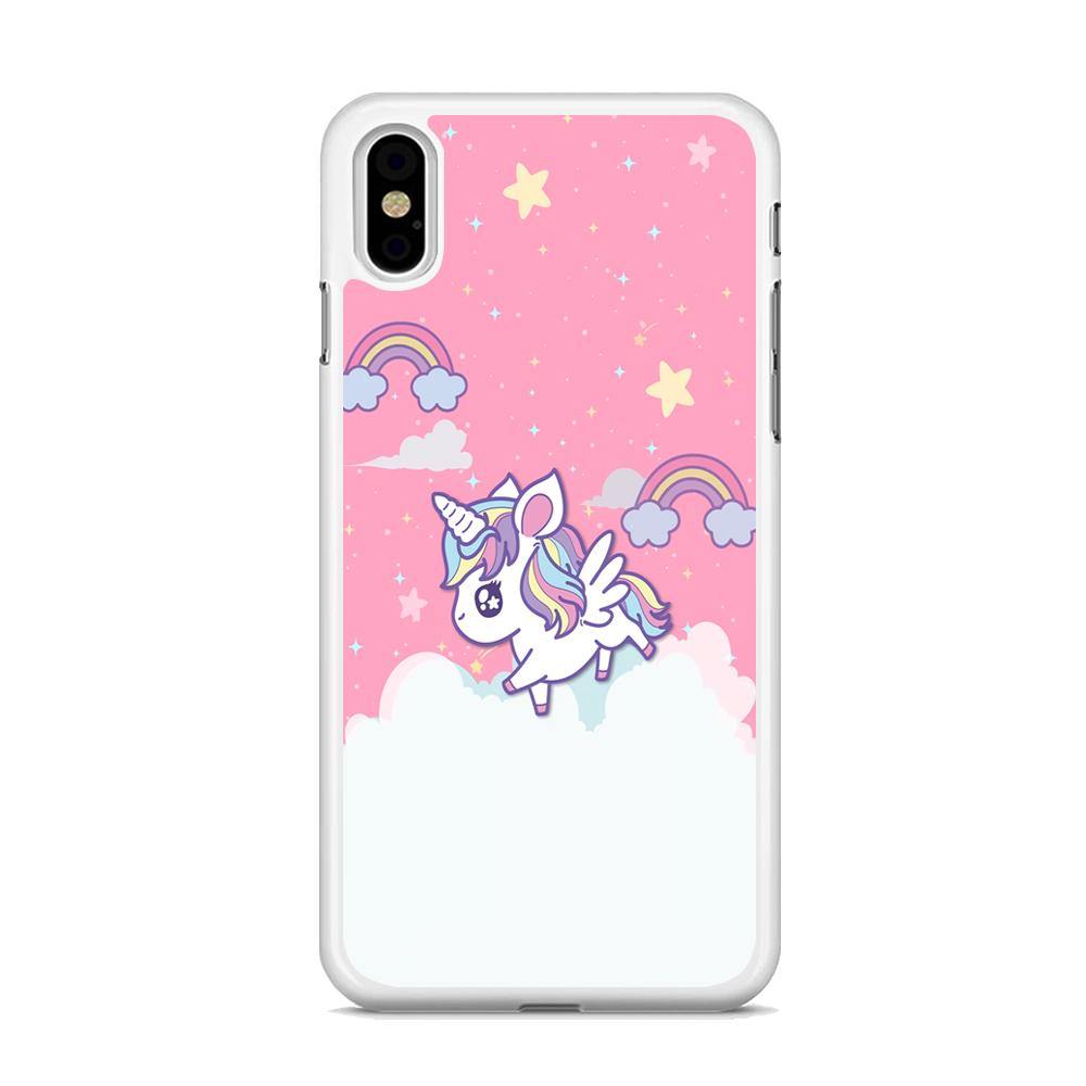 Unicorn Pink Cotton iPhone Xs Case - ezzyst