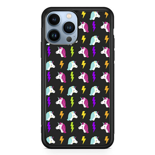 Unicorn Flash Grey iPhone 13 Pro Max Case