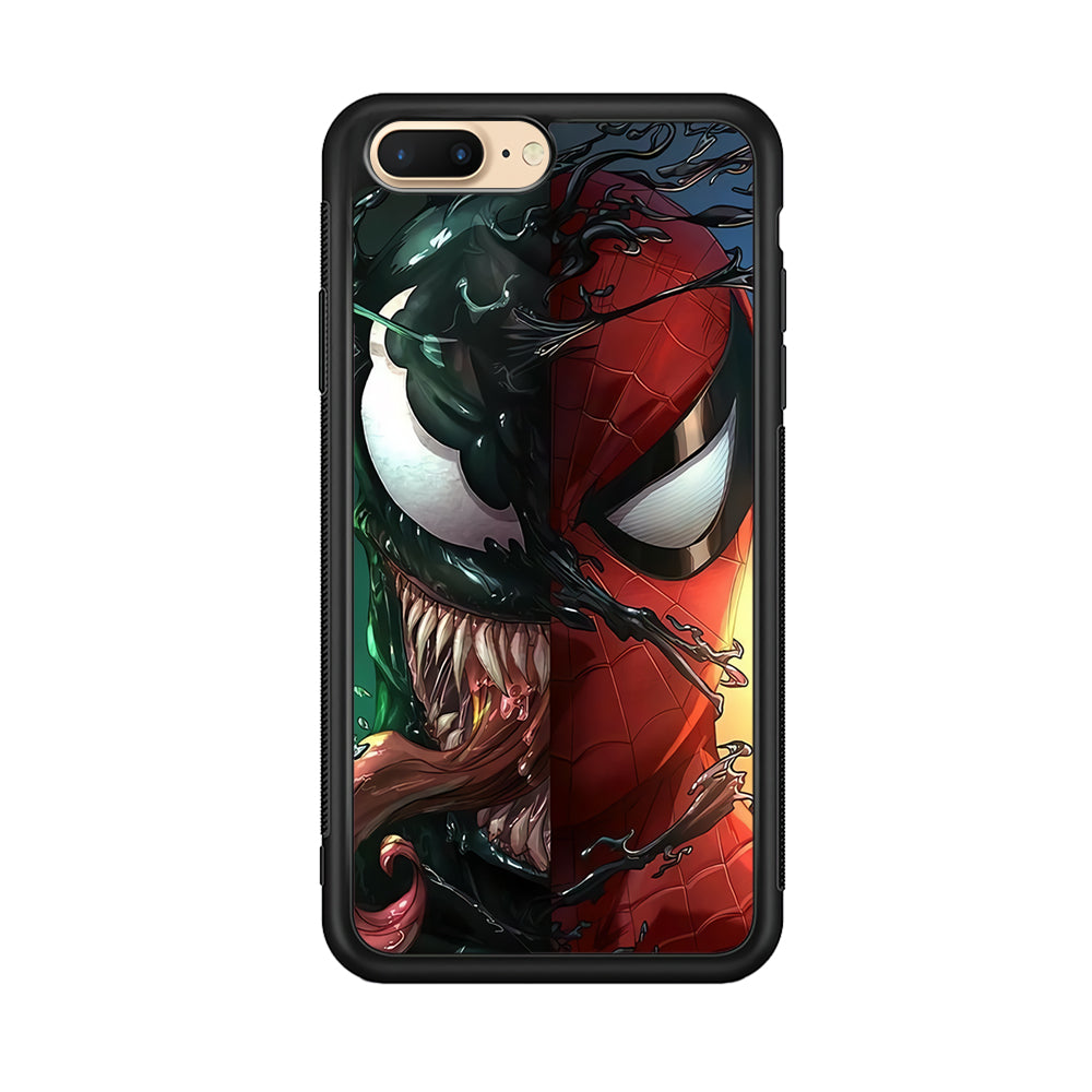 Venom Spiderman Half Face iPhone 8 Plus Case