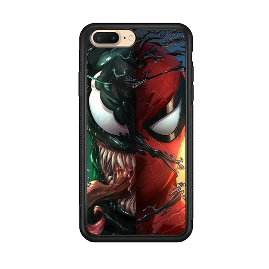 Venom Spiderman Half Face iPhone 7 Plus Case