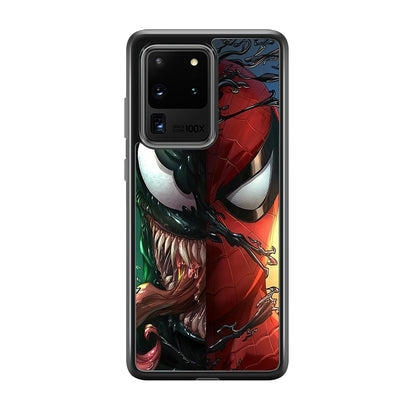 Venom Spiderman Half Face Samsung Galaxy S20 Ultra Case