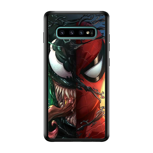 Venom Spiderman Half Face Samsung Galaxy S10 Plus Case