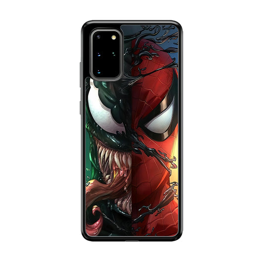 Venom Spiderman Half Face Samsung Galaxy S20 Plus Case