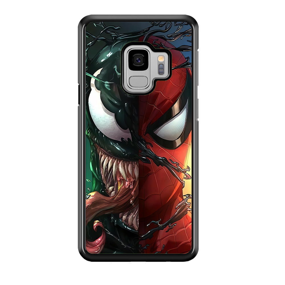 Venom Spiderman Half Face Samsung Galaxy S9 Case
