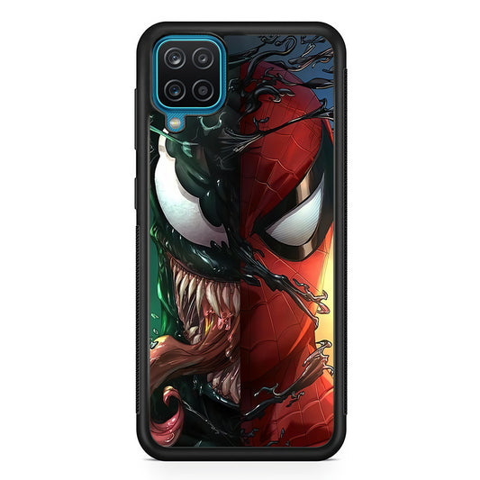 Venom Spiderman Half Face Samsung Galaxy A12 Case