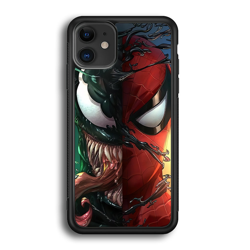 Venom Spiderman Half Face iPhone 12 Case