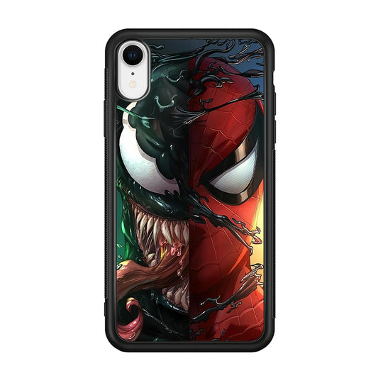 Venom Spiderman Half Face iPhone XR Case