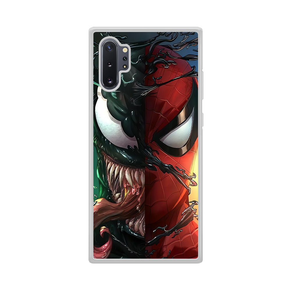 Venom Spiderman Half Face Samsung Galaxy Note 10 Plus Case