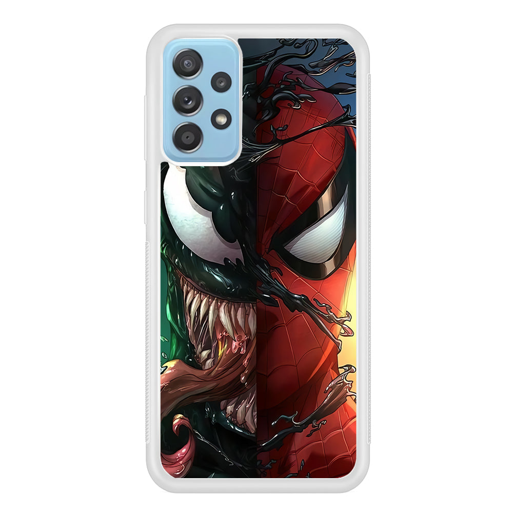 Venom Spiderman Half Face Samsung Galaxy A72 Case