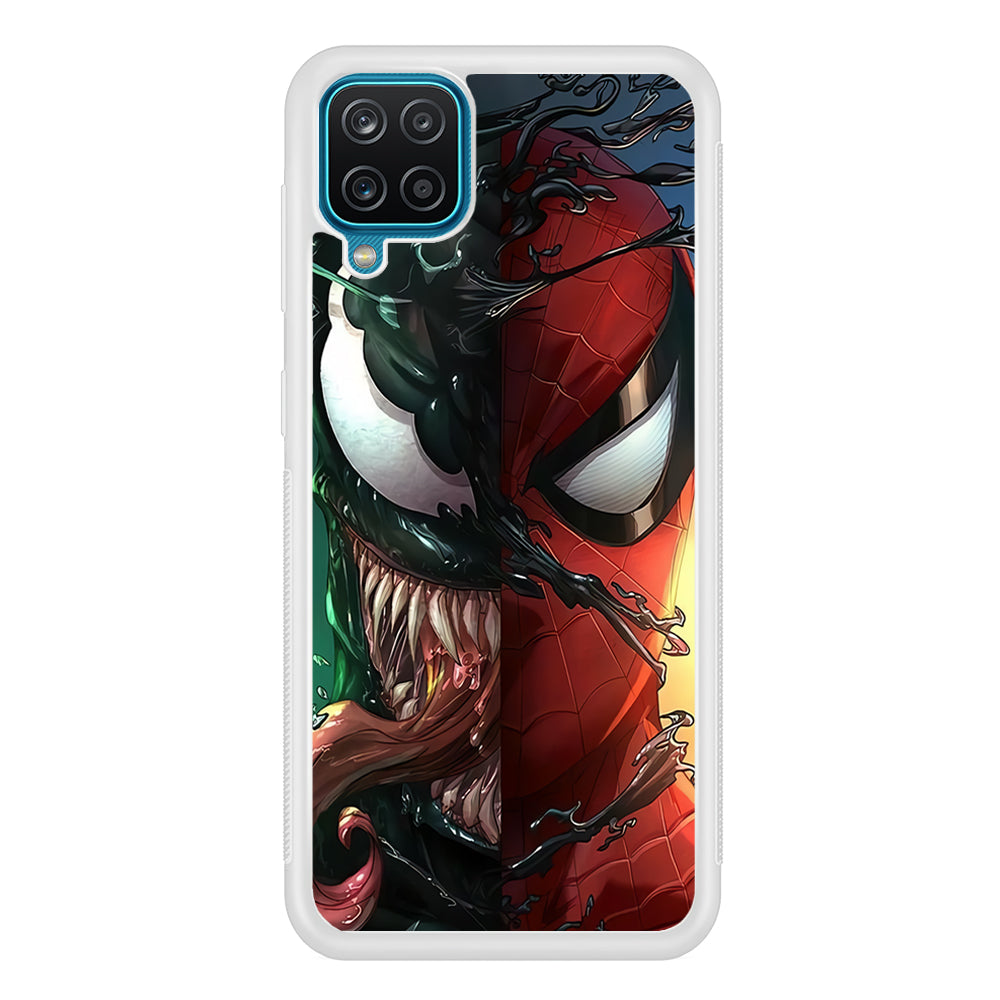 Venom Spiderman Half Face Samsung Galaxy A12 Case