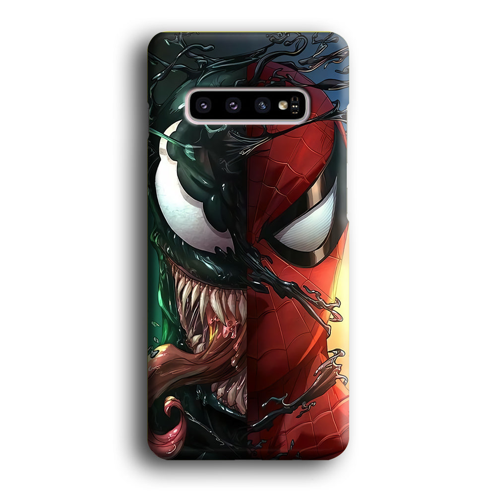 Venom Spiderman Half Face Samsung Galaxy S10 Plus Case