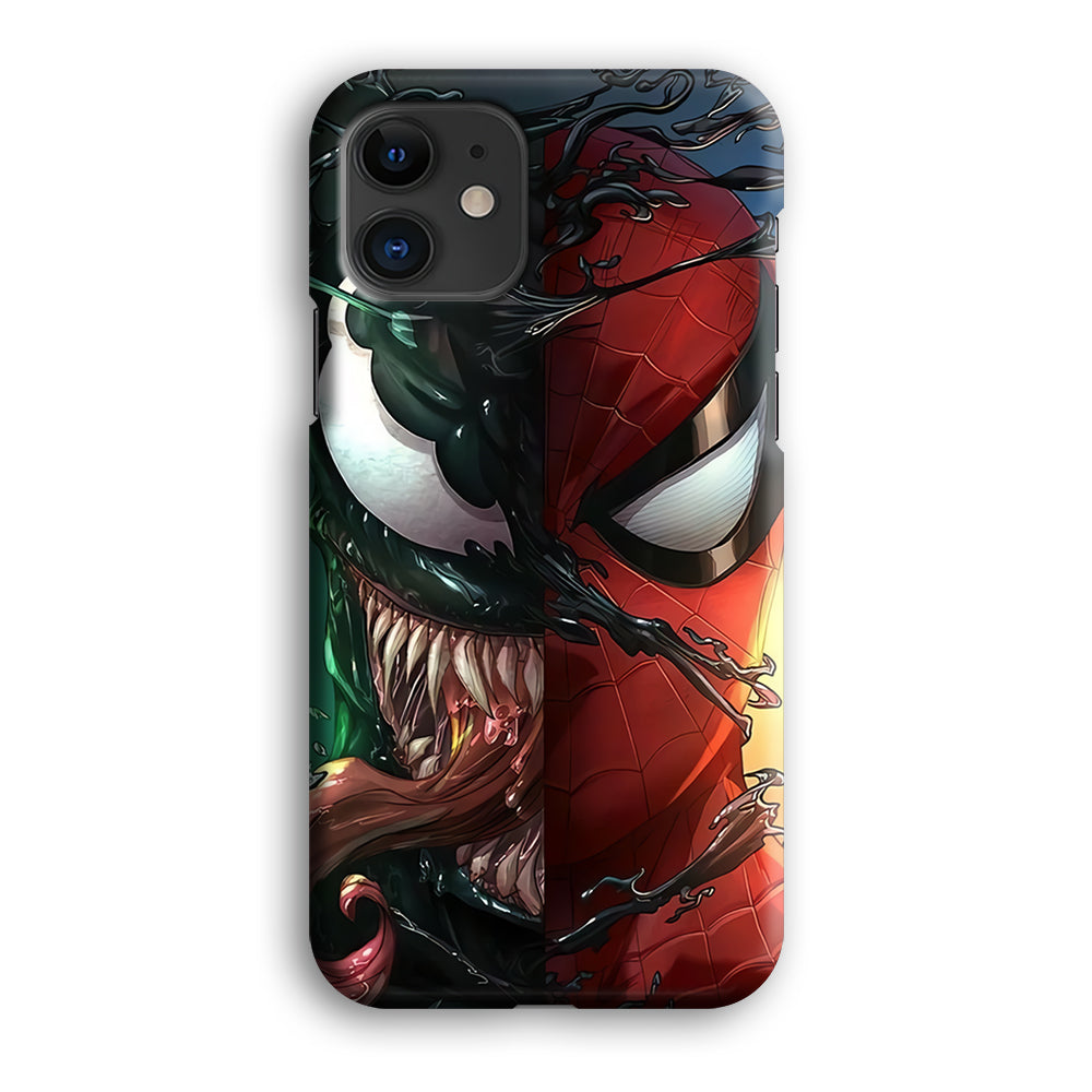 Venom Spiderman Half Face iPhone 12 Case