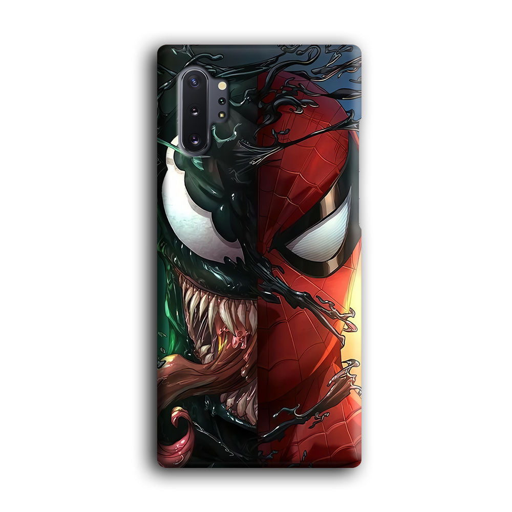 Venom Spiderman Half Face Samsung Galaxy Note 10 Plus Case