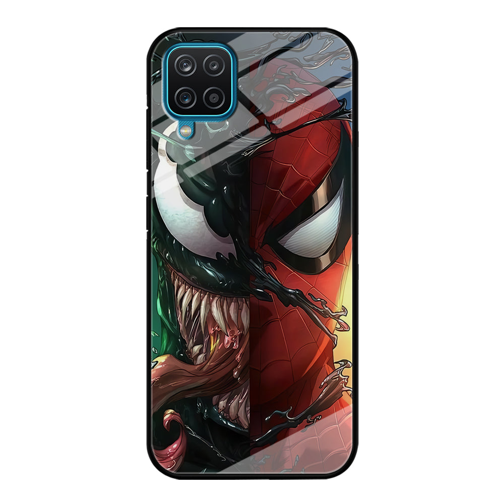 Venom Spiderman Half Face Samsung Galaxy A12 Case
