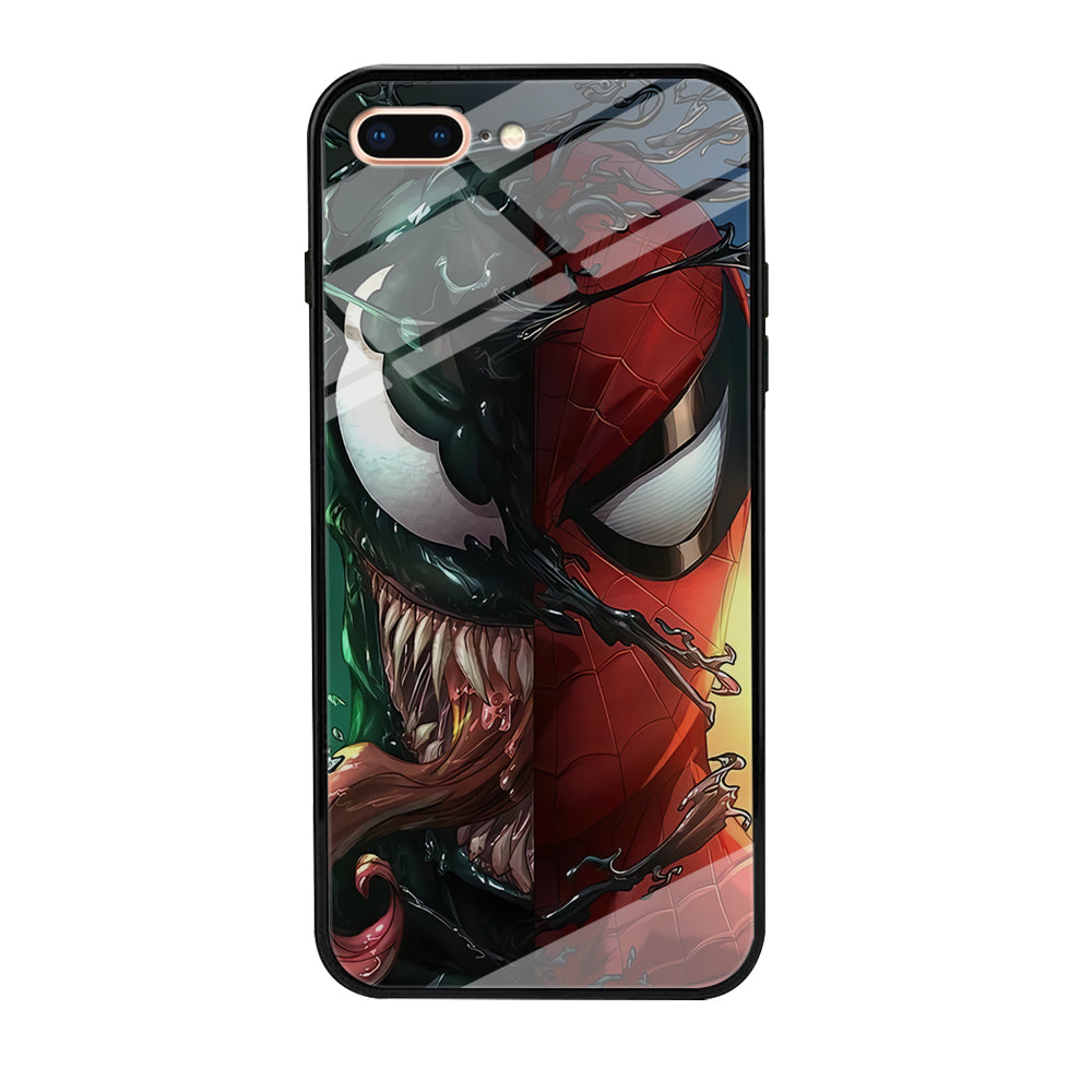 Venom Spiderman Half Face iPhone 8 Plus Case