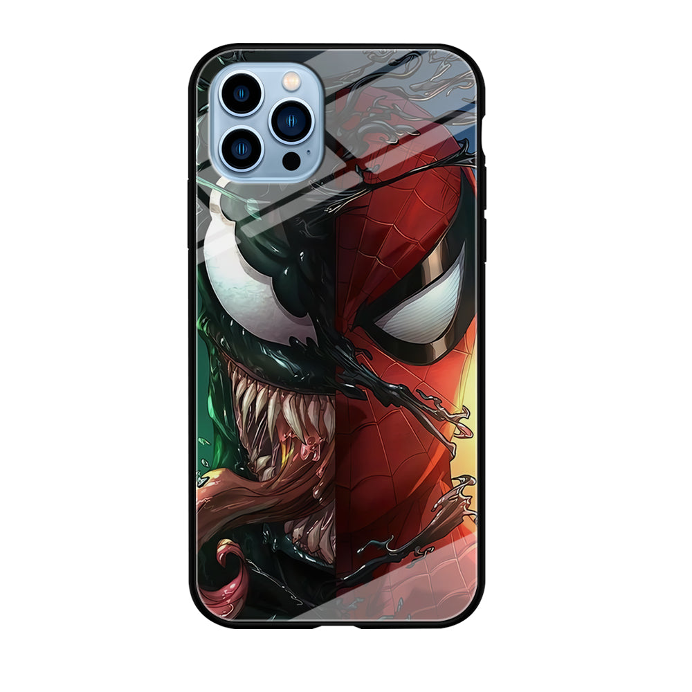 Venom Spiderman Half Face iPhone 12 Pro Case