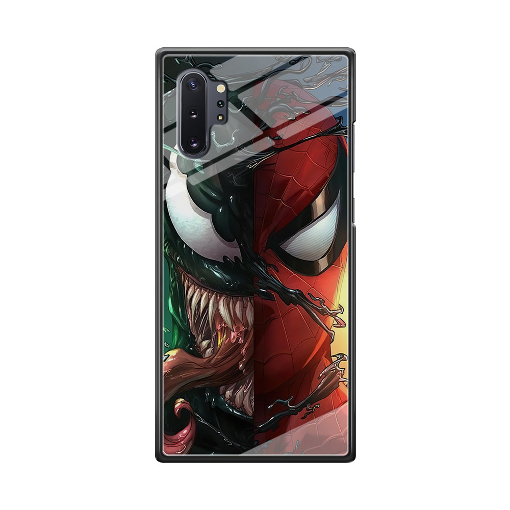 Venom Spiderman Half Face Samsung Galaxy Note 10 Plus Case