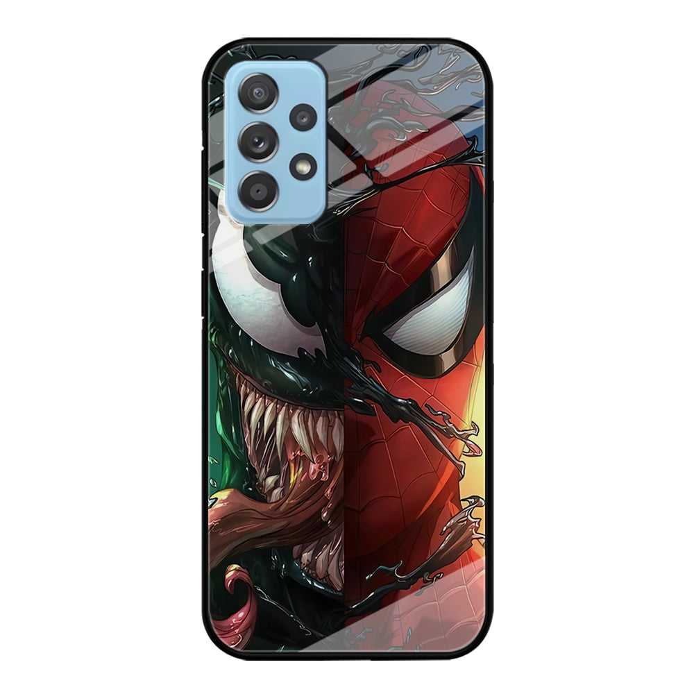 Venom Spiderman Half Face Samsung Galaxy A72 Case