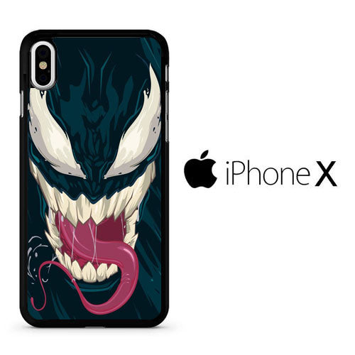 Venom Navy Face iPhone X Case