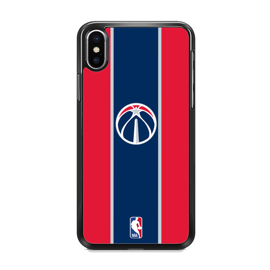 Washington Wizard Logo And Stripe Colours iPhone Xs Case