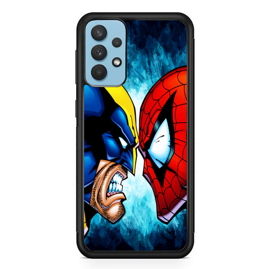 Wolverine X Spiderman Samsung Galaxy A32 Case