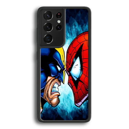 Wolverine X Spiderman Samsung Galaxy S21 Ultra Case