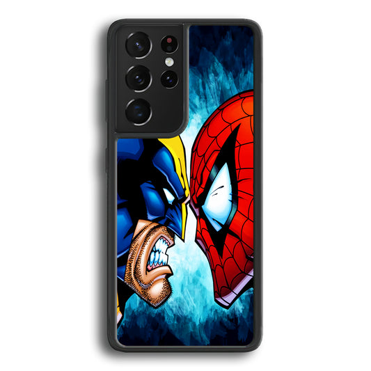Wolverine X Spiderman Samsung Galaxy S21 Ultra Case - Ezzystore