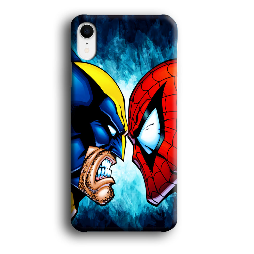 Wolverine X Spiderman iPhone XR Case