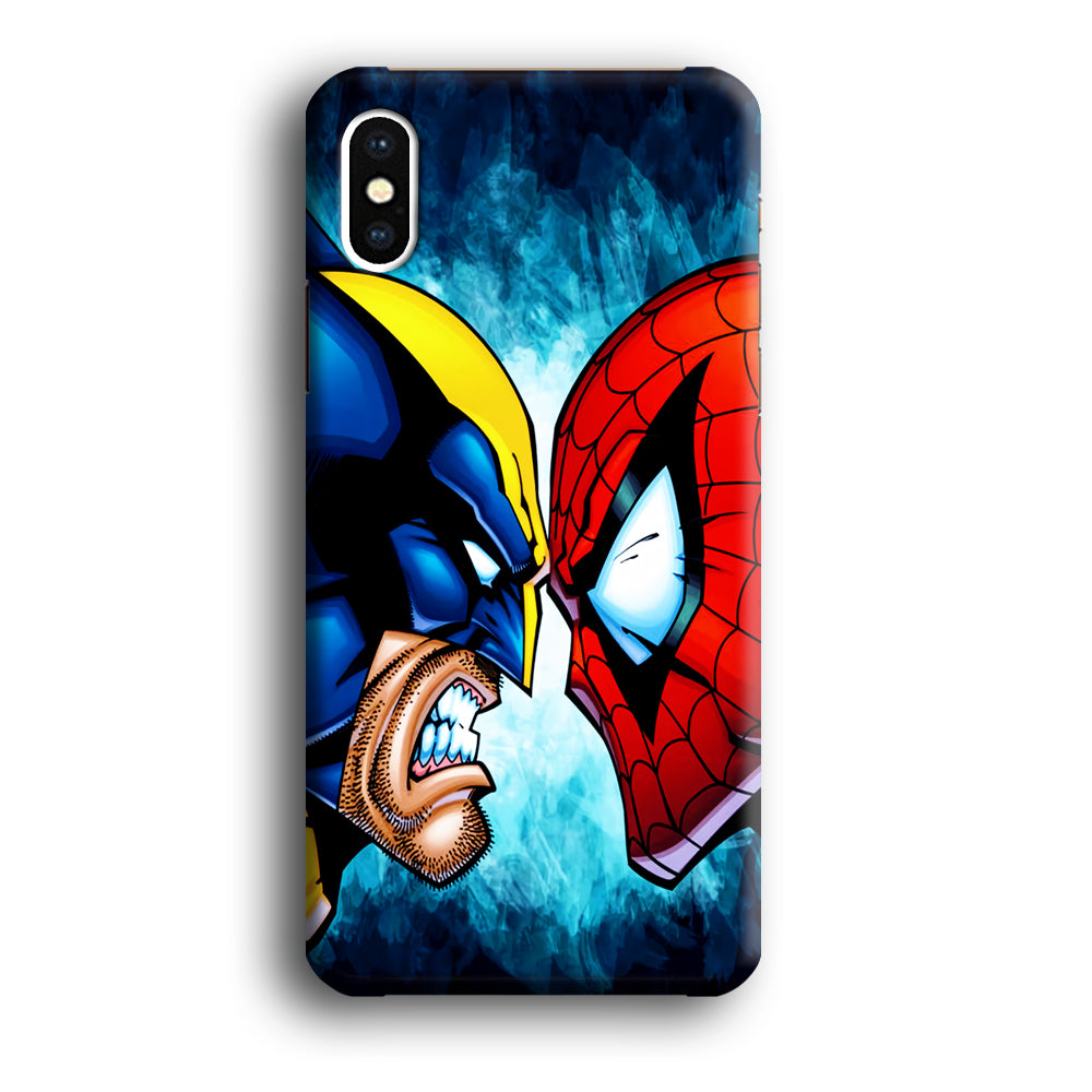 Wolverine X Spiderman iPhone XS Case